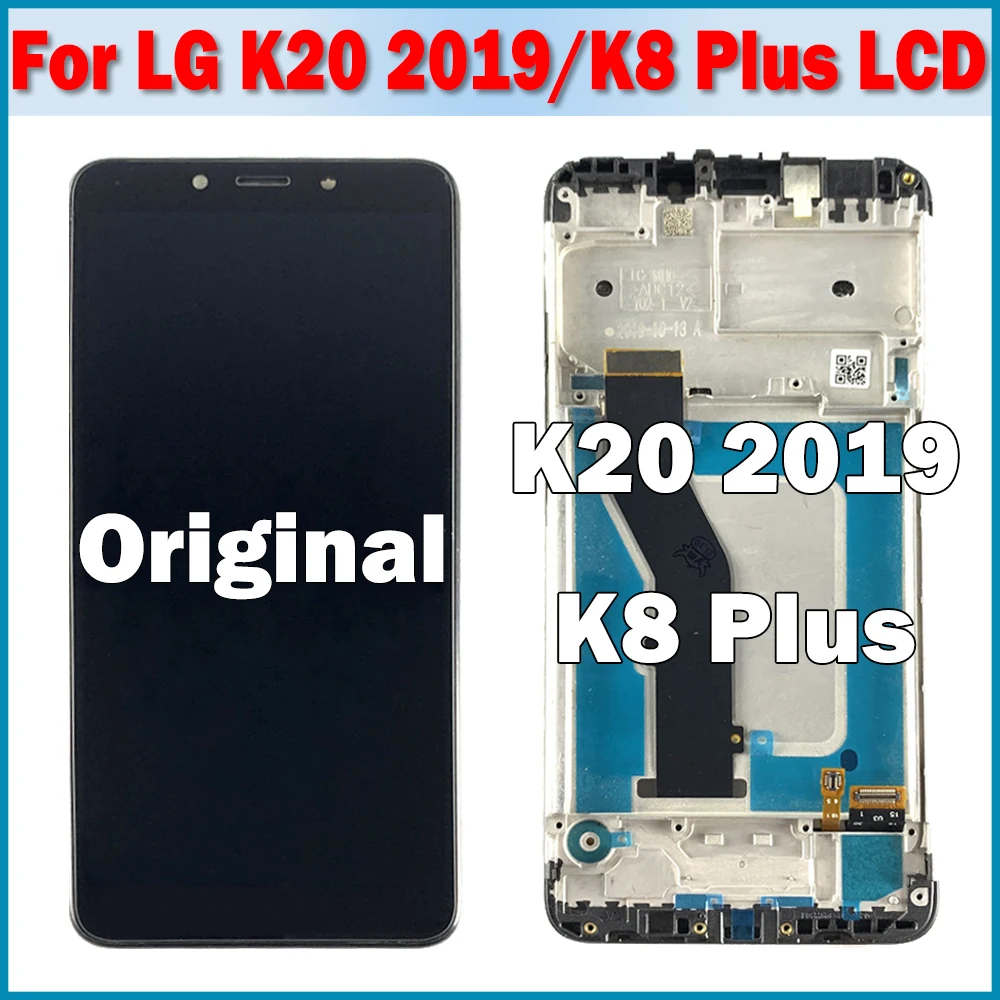 Оригинальный ЖК-дисплей для LG K20 2019 сенсорный экран дигитайзер с рамкой LMX120EMW