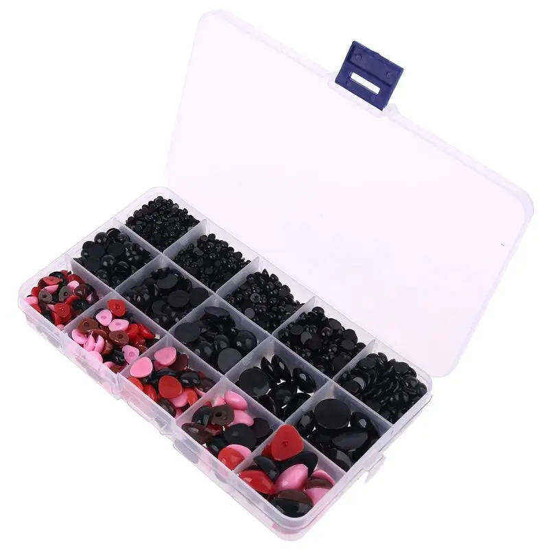 

2575pcs/box Plastic Safety Eyes Noses for Bear Doll Stuffed Toys Animal Puppet DIY Crafts Accessories