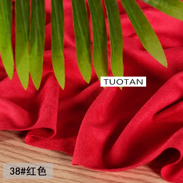 Красная односторонняя ткань ручной работы сделай сам для одежды Мягкая матовая