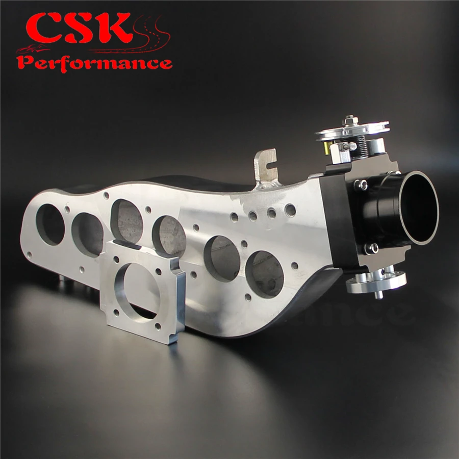 Полированный впускной коллектор + Корпус дроссельной заслонки 65 мм для Nissan Skyline
