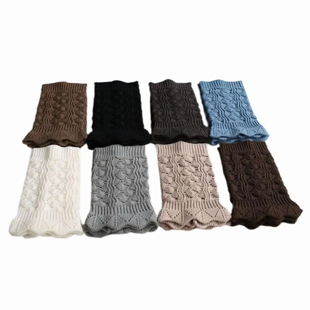 

Women Fashion Crochet Knitted Lace Trim Boot Cuffs Toppers Leg Warmers Socks