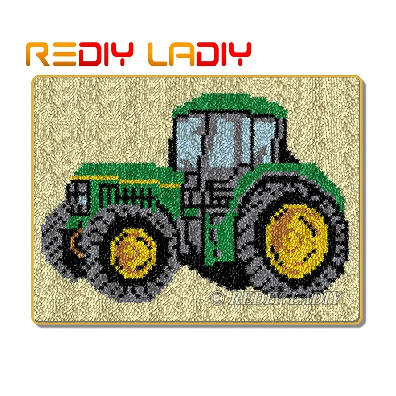 Наборы крючков с защелкой Сделайте свой собственный коврик красный мультяшный