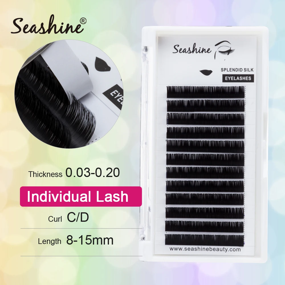 Seashine искусственные накладные ресницы из норки Индивидуальные Накладные J B C D