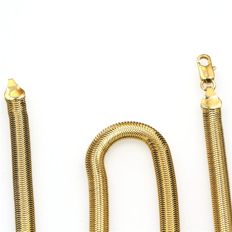 20 дюймов Золотая цветная змеиная цепь ожерелье для женщин и мужчин летние