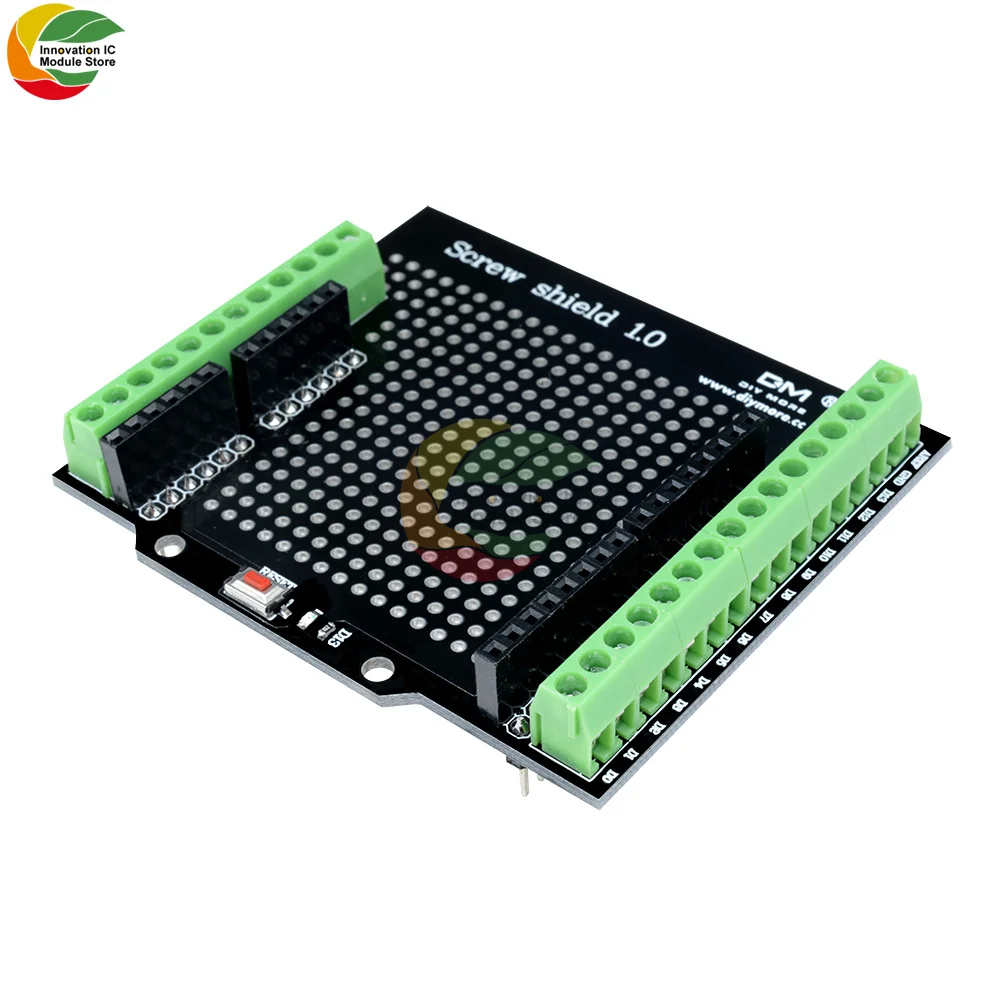 Винтовой щит Proto для Arduino кнопка сброса с открытым исходным кодом светодиод D13