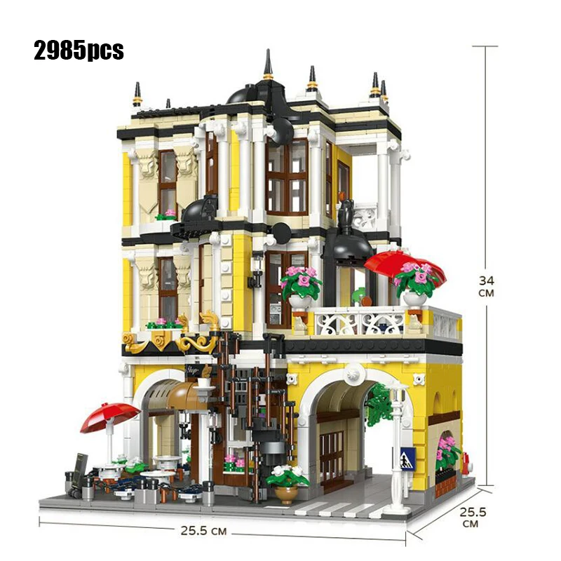 Новинка 89143 года игрушки в виде мороза зимняя деревня рождественский дом