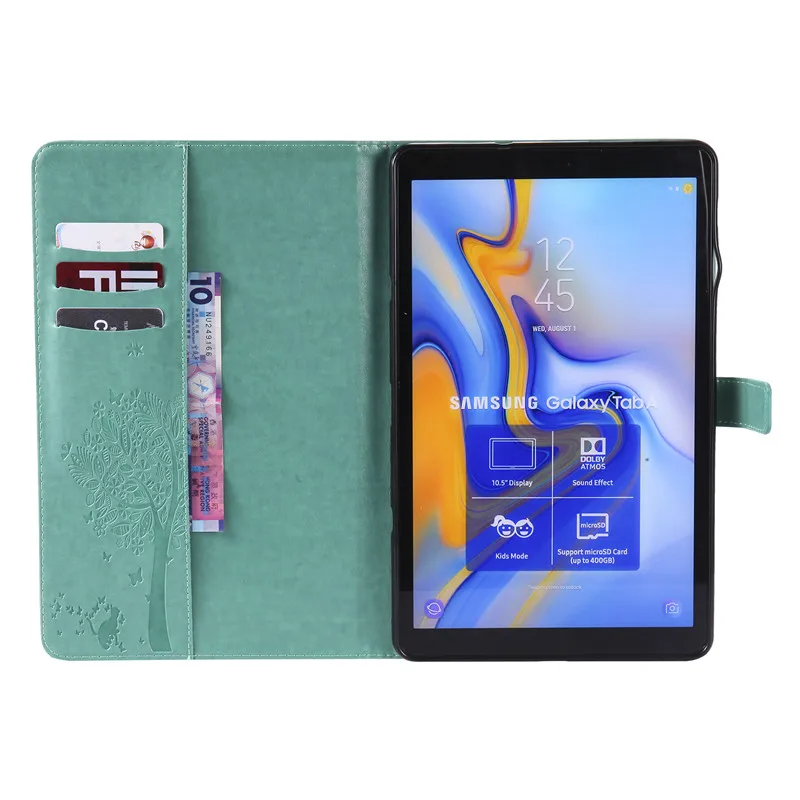 Wekays для samsung Tab A2 10,5 кожаный чехол с рисунком кота дерево для Coque samsung Galaxy Tab A 10,5 дюймов T590 T595 чехлы