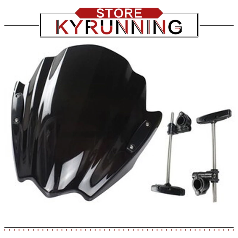 

Новинка для Yamaha FZ6 Fazer S2 2004-2009 XJ6 отверстие XJ6N 2009-2015 пластиковый велосипед мотоцикл/мотоцикл ветровое стекло/Ветровое стекло черный