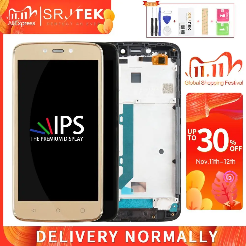 Для Motorola Moto C Plus XT1723 ЖК-дигитайзер Сенсорная стеклянная линза Панель CPlus XT1725