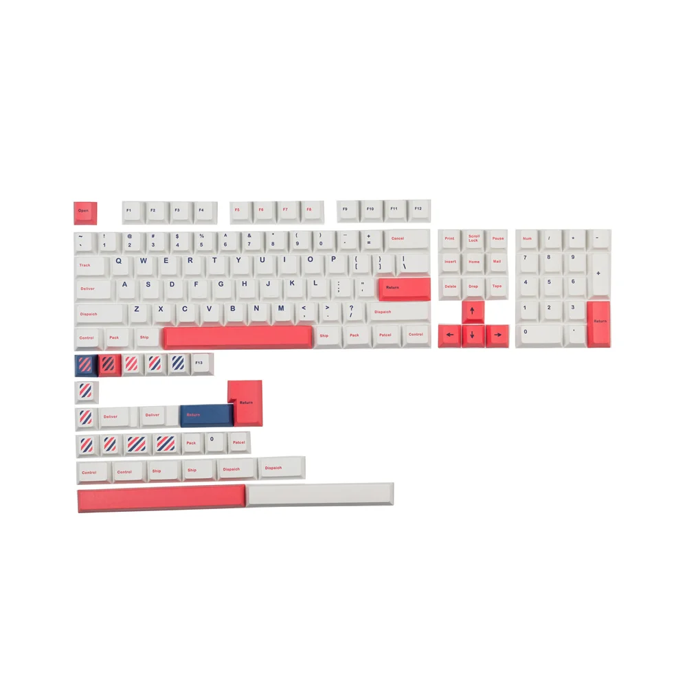 

Посылка пачки клавиш GMK Cherry Profile PBT, колпачки клавиш 1.75U 2U Shift 6.25U 7U Spacebar для GH60 GK61X GK64X GK68 84 87 96 980 104