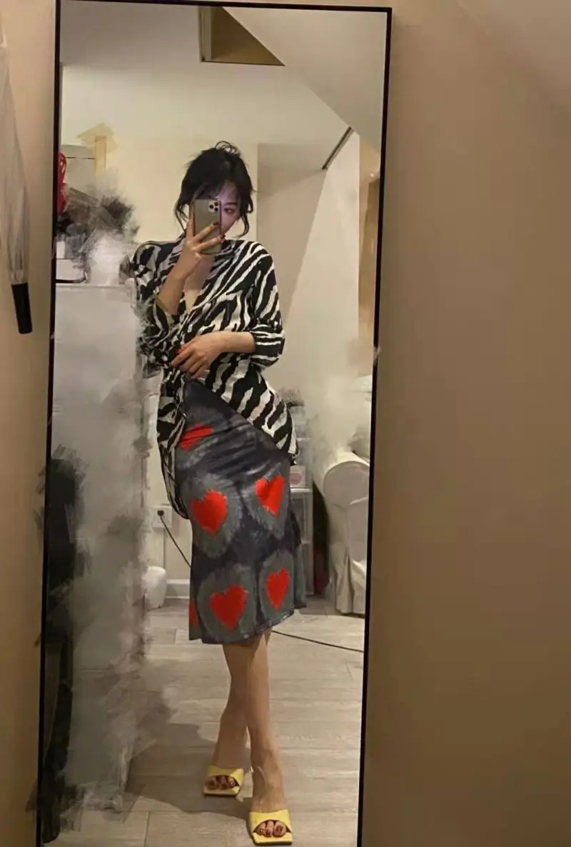 Женская длинная юбка с цветочным принтом эластичная облегающая заниженной