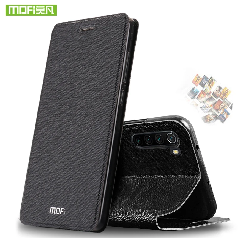 Силиконовый чехол для Xiaomi Redmi Note 8 8 T, кожаный чехол-книжка Mofi для Xiaomi Redmi Note 8 8T Pro, глобальная версия 360, ударопрочный