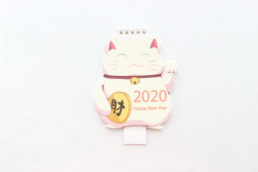 Domikee милый Настольный календарь на год kawaii в форме единорога, школьный настольный календарь, планировщик, канцелярские принадлежности