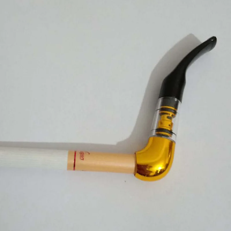 Черная Новинка золотые аксессуары для сигарет фильтр Держатель пищевого класса