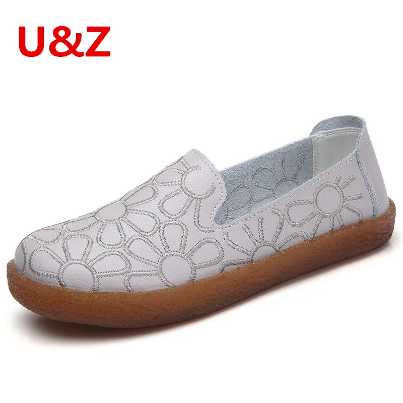 Женские лоферы на плоской подошве с ручной вышивкой повседневные туфли из