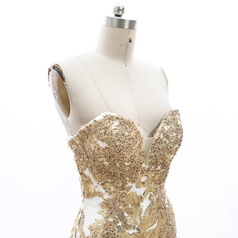 Stock Clean Arabic Prom Dress Mermaid Evening Gown 210220-052