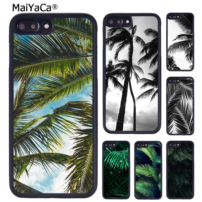 Чехол MaiYaCa для телефона с тропическими пальмами и листьями растений iPhone X XR XS 11 12 Pro