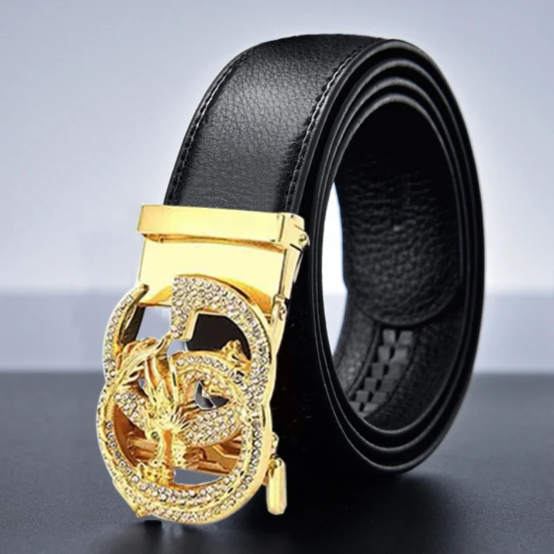 

MDA High Quality Men's Fashion Designer Belts Genuine Leather Luxury Women's Belt Automatic Buckle Brand Business Belts