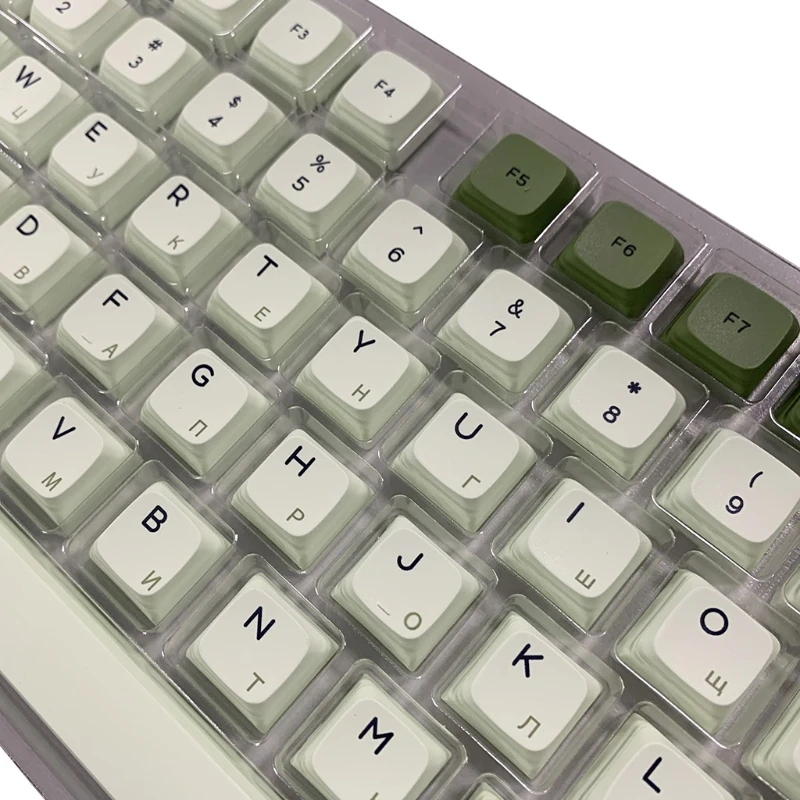 

PBT краситель Сублимация XDA профиль механическая клавиатура PBT Keycap 124 клавиш/набор зеленый