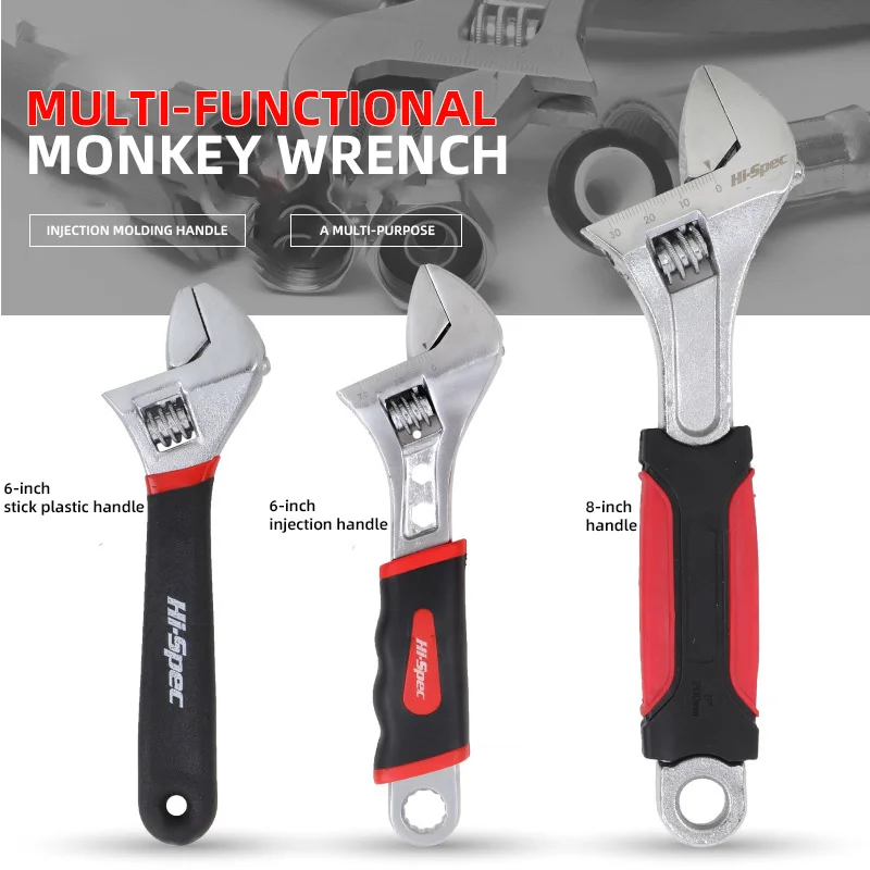 6 дюймовый 8 регулируемый гаечный ключ Регулируемый универсальный