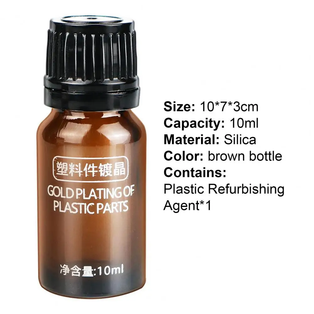 

PLASTIC RESTORE 10ml Plastic retreading agent Automotive Interior Auto Plastic Renovated Coating Paste Maintenance Agent