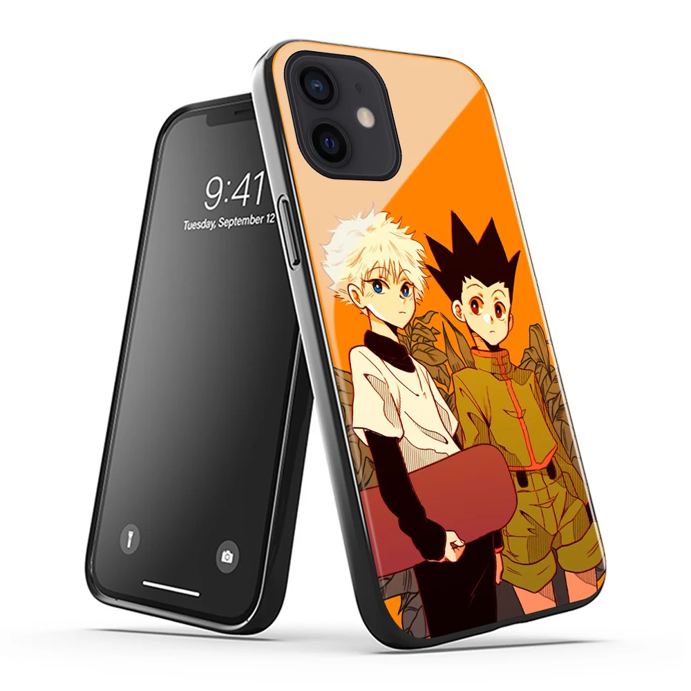 Чехол Hunter X GON FREECSS аниме для iPhone6 6s 7 8 Plus 11 12mini 12Promax XS XR SE2 Killua Zoldyck чехол из