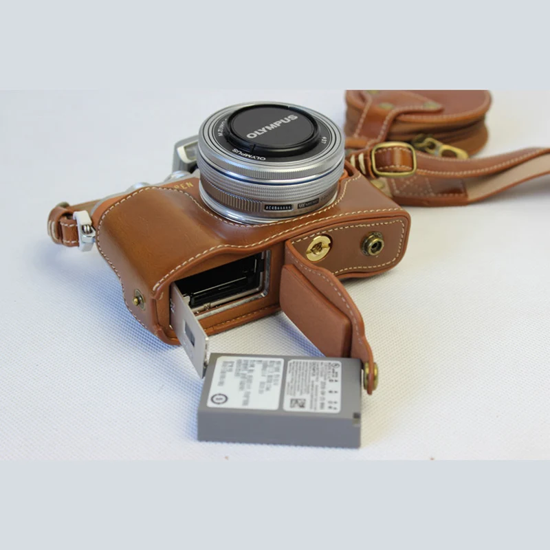 Чехол из искусственной кожи чехол накладка на половину корпуса для камеры Olympus pen