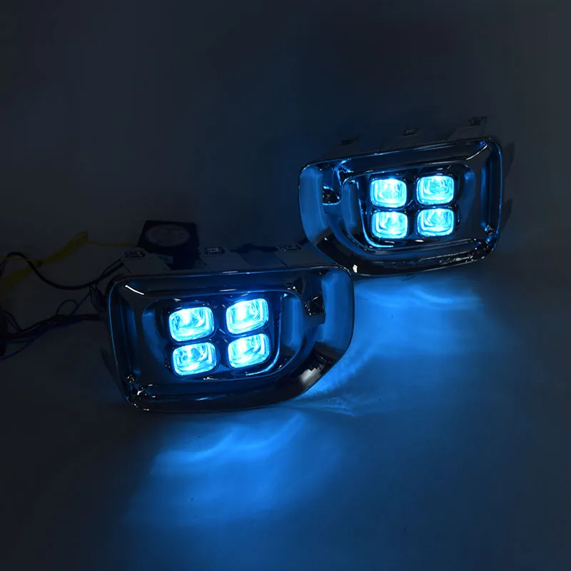 

1 Pair Car LED DRL Daytime Running Lights with Turn signal Yellow Flashing 12V LED Daylights for KIA Sportage 2019 Car Accessory