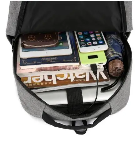 3 шт./компл. мужской рюкзак для ноутбука с USB-зарядкой женские мужские