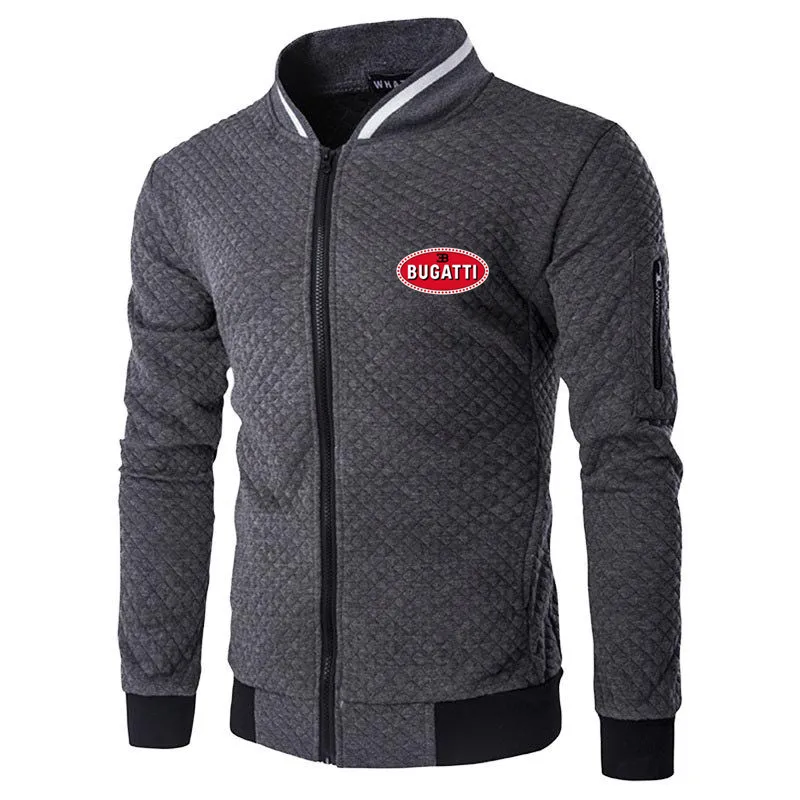 

Jacket Men's High-Quality Polyester Coat Casual Slim Coat Men's Hooded car BUGATTI Coats Chic Men Zip Up Outwear
