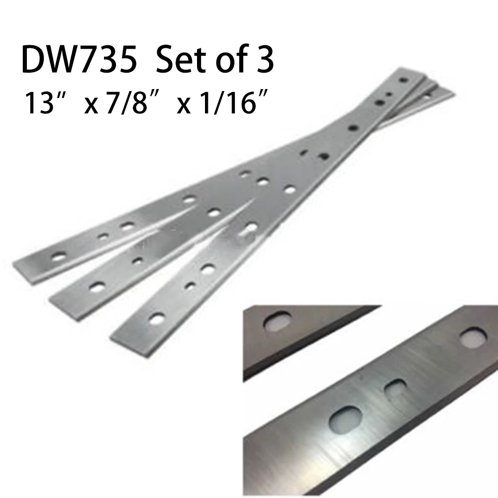

3pcs 13" HSS Planer Blades For DW735 Planer Knives Set Of 3 Manual Planer Chamfering And Trimming Accessories Fast Shipping