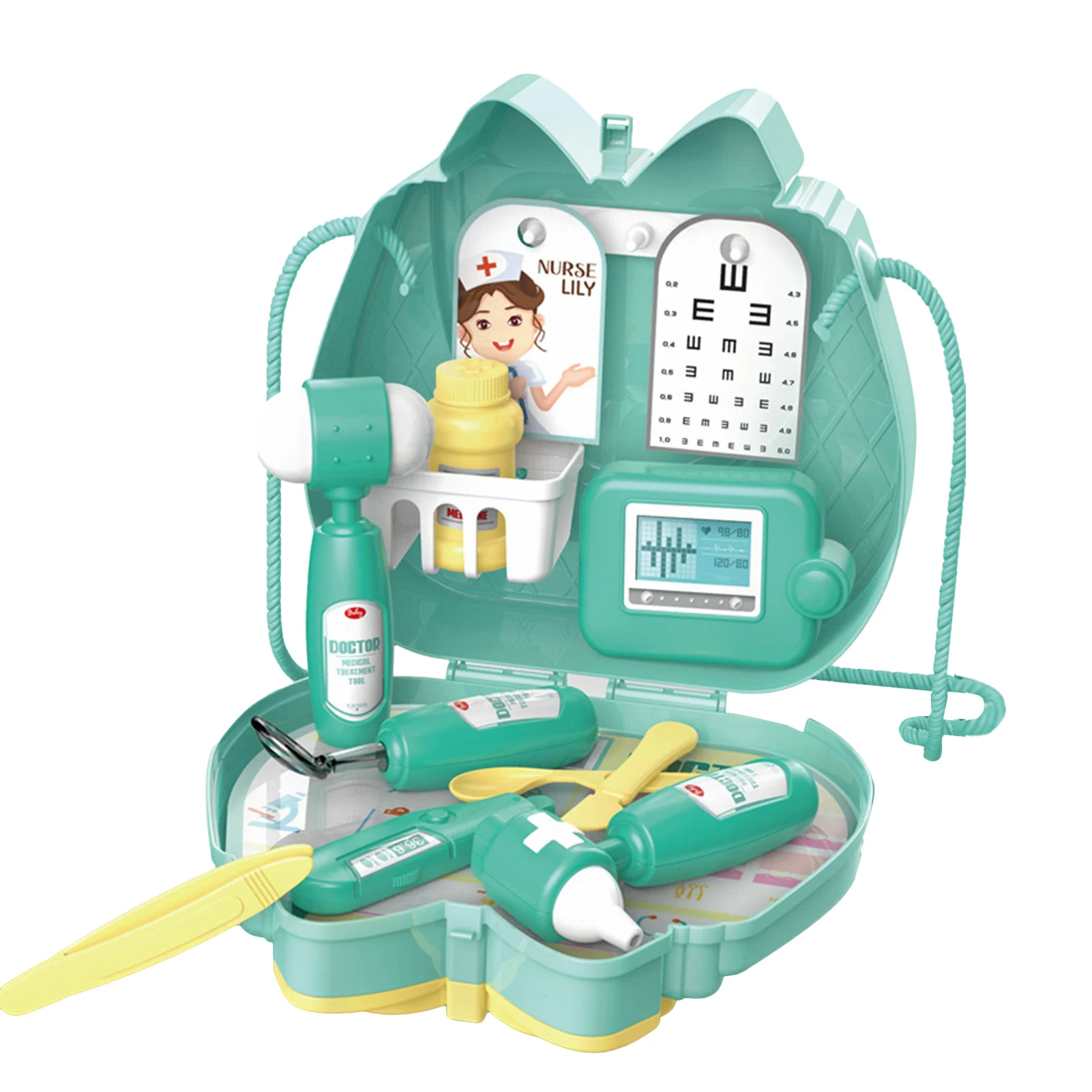 

New Children's Simulation Family Doctor Kitchen Tableware Makeup Set Pretend Play Toy Medical Kit Bag Toys For Kids Play Gift