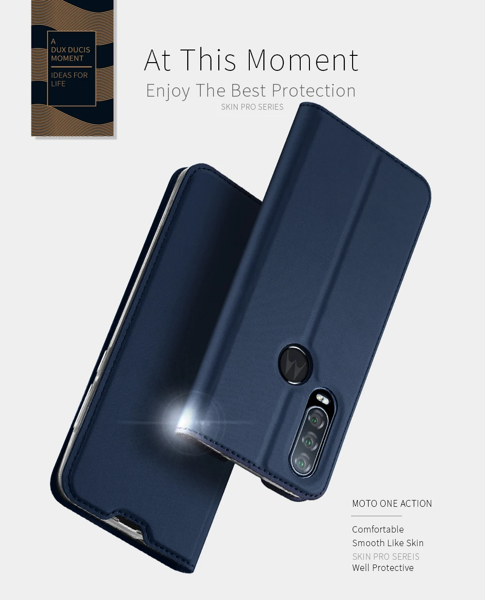 Флип-чехол для Moto One Action PU кожаный мягкий чехол для телефона защитный слот для карт держатель кошелек подставка чехол для мобильного телефона сумка