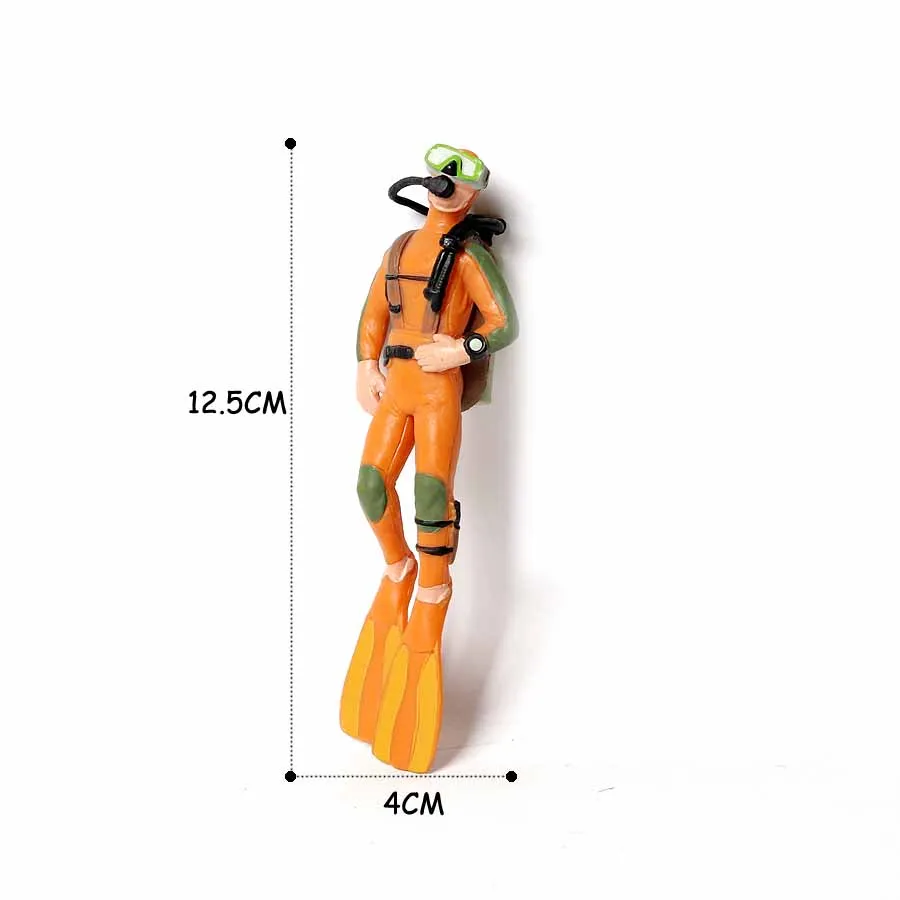 

Simulation Underwater Adventurer Diver Man Swimming Bath Figure Doll Diving Diver Miniature Model Figure Decoration Toys