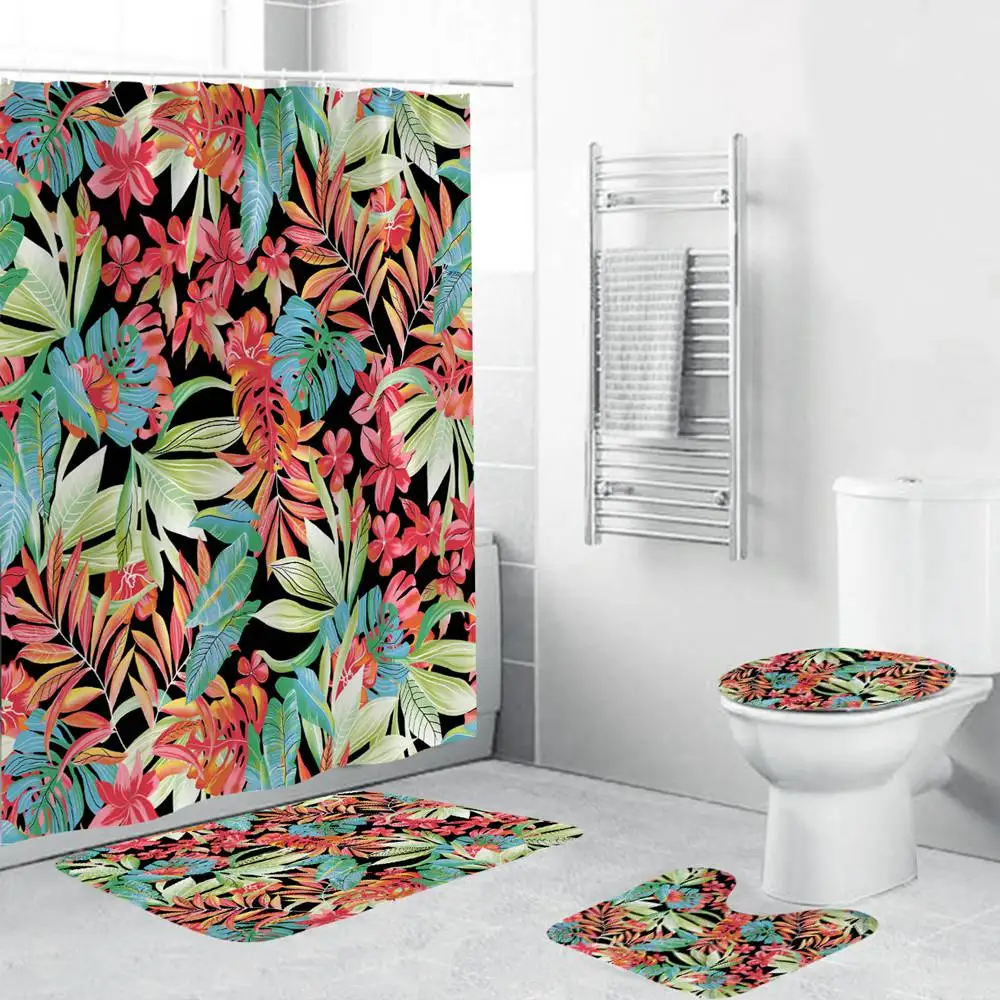 Набор занавесок для душа с русалочкой 3 предмета набор ковриков ванной коврик