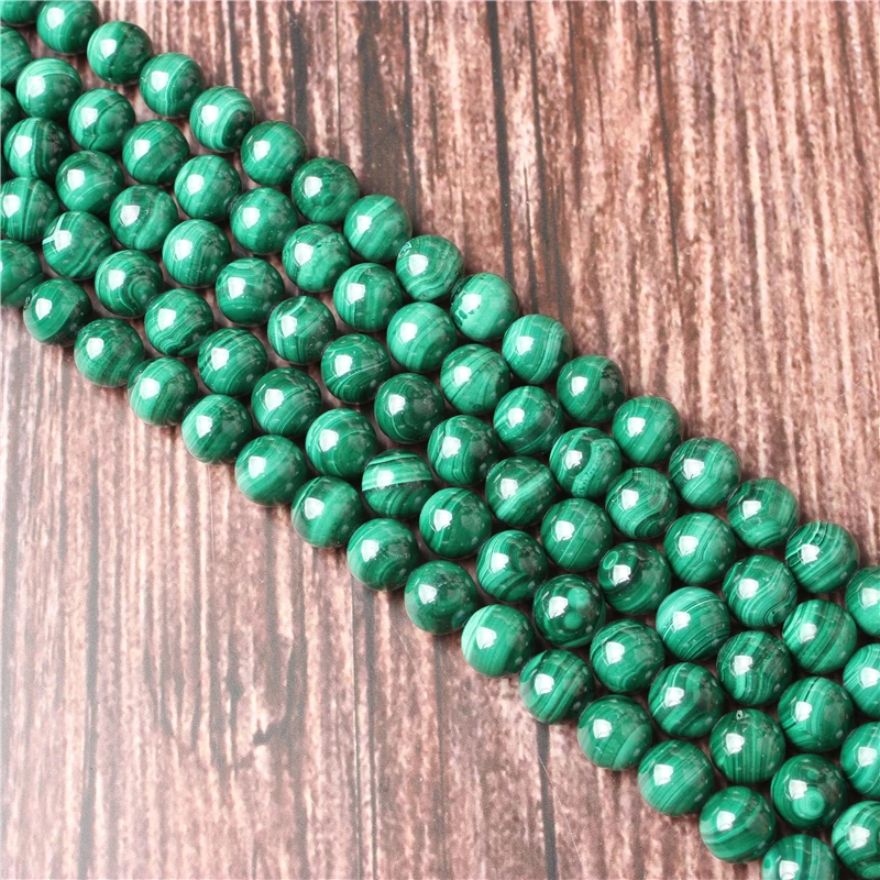

Hot Sale Natural Stone Malachite Beads 15.5" Pick Size: 4 6 8 10 mm fit Diy Charms Beads Jewelry Making Accessories