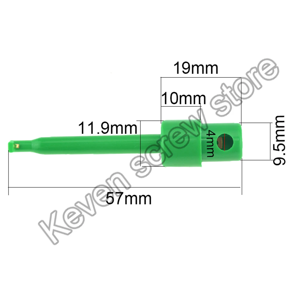 5 шт. большой размер длина 57 мм один тест крюк зажим зонд для электронного теста