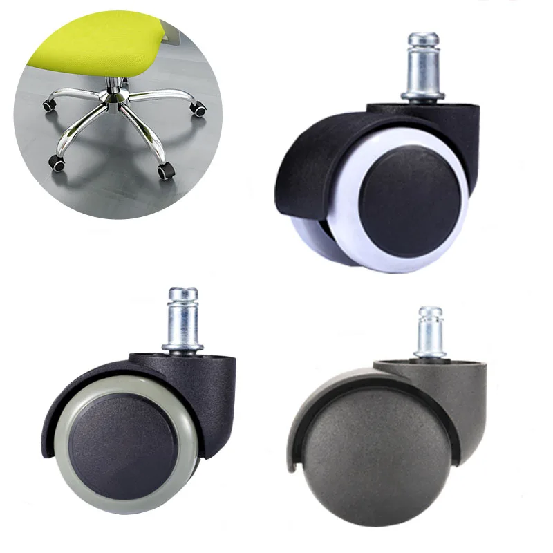 5Pieces 2Pcs Office Chair Wheel Caster 2 inch Swivel Castor 360 Degree Rotatable Roller Furniture Replaced Wheels Rubber Protec |