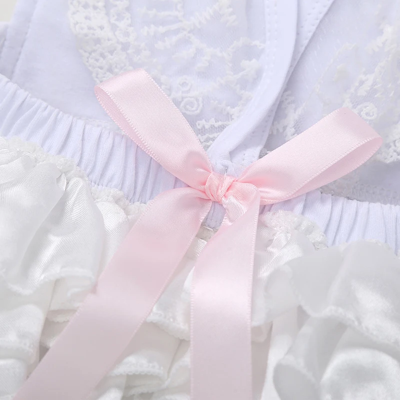 Банвель Детская летняя одежда новорожденный младенец девочка кружева с открытой