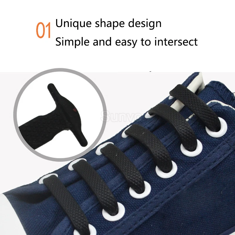Эластичные силиконовые шнурки без шнурков для обуви женские и мужские обувные