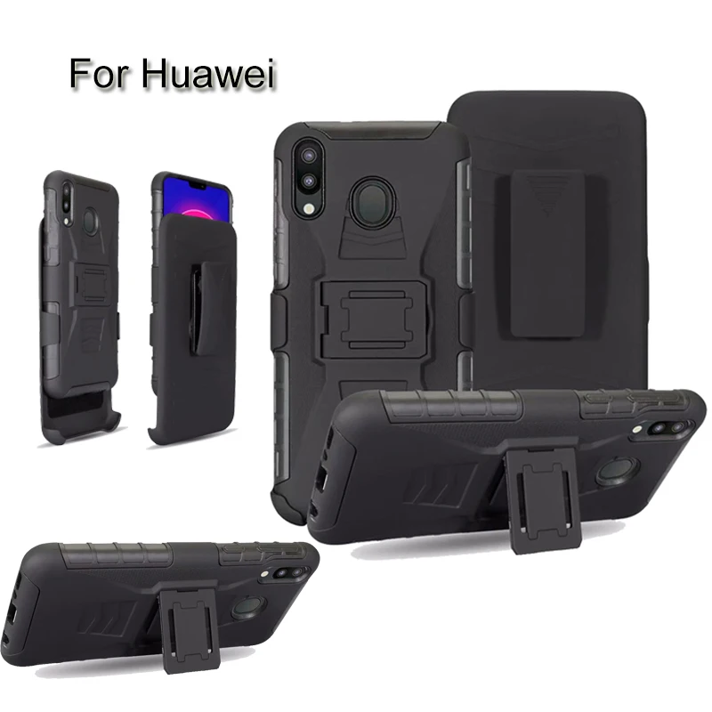 Сверхпрочная гибридная Броня с зажимом для ремня чехол Huawei Honor MATE 20 P30 p20 lite Pro plus NOVA