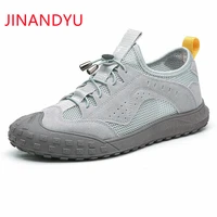 summer breathable mesh grey white loafers men casual shoes sneakers light outdoor sport shoes for men comfort white sneakers