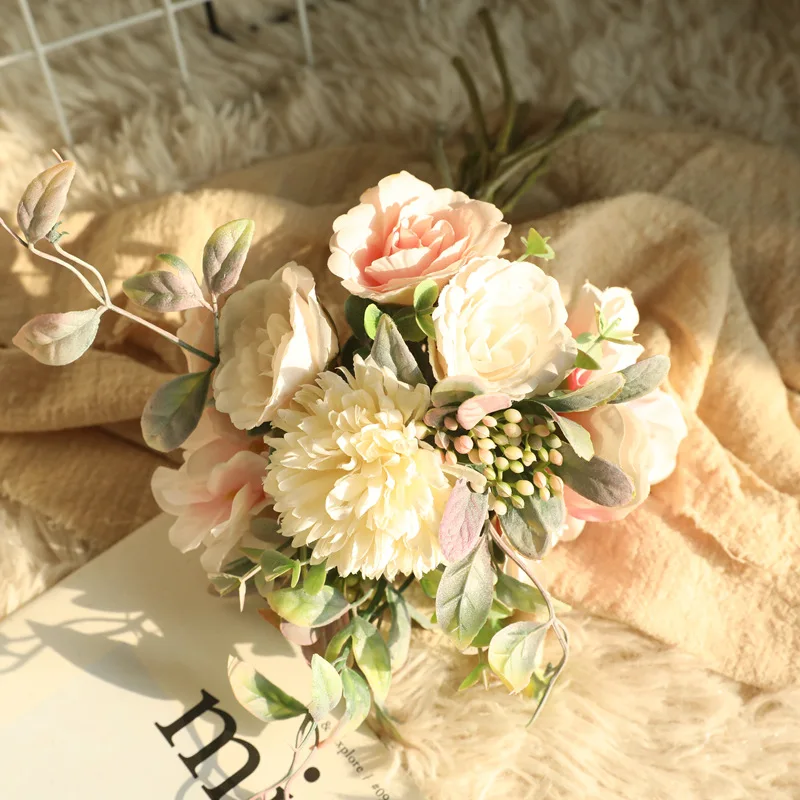 

Tea bouquet Amazon simulation flowers home decoration wedding bouquets without shipping 6.15