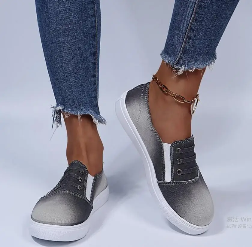 

Lady Fashion Loafers High Quality Classic Women Canvas Shoes New Flats Shoes Women Vulcanized Shoes Female Casual Shoes