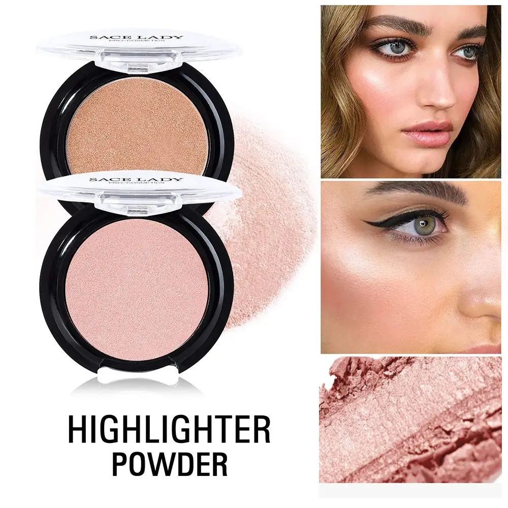 

LADY 6 Colors Hot Glow Makeup Glitter Palette Blush Highlighter Powder Face Iluminator Brighten Cosmetic Facial Makeup