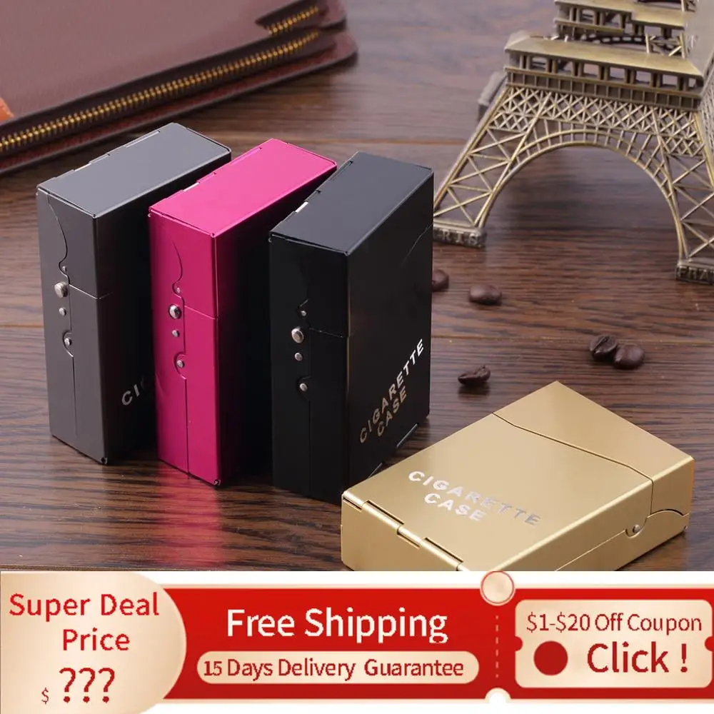 

Чехол Roken аксессуары для металлической алюминиевой сигары держатель для табака чехол карманная коробка место в 20pcs сигарета новый год 2022