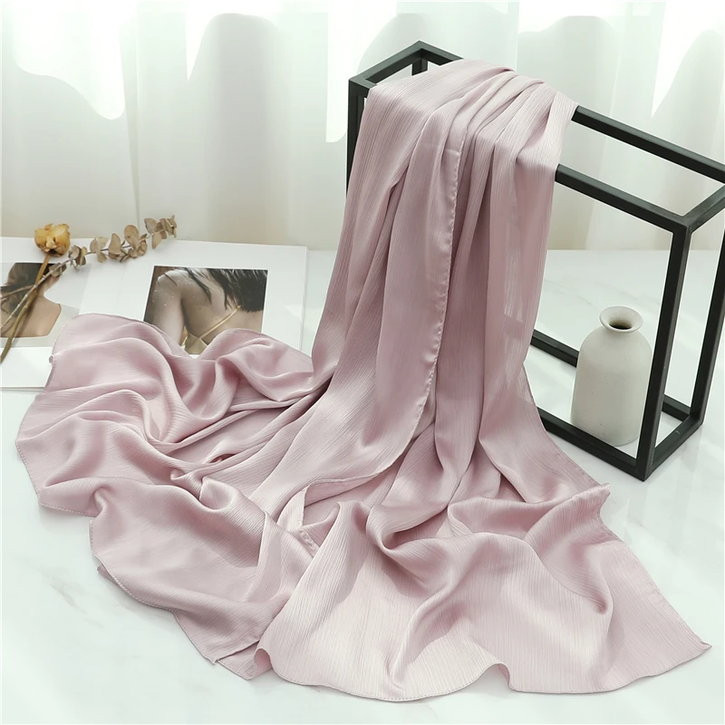 2022 мусульманский хиджаб шарф женский однотонный шифоновый шаль бородавок платок