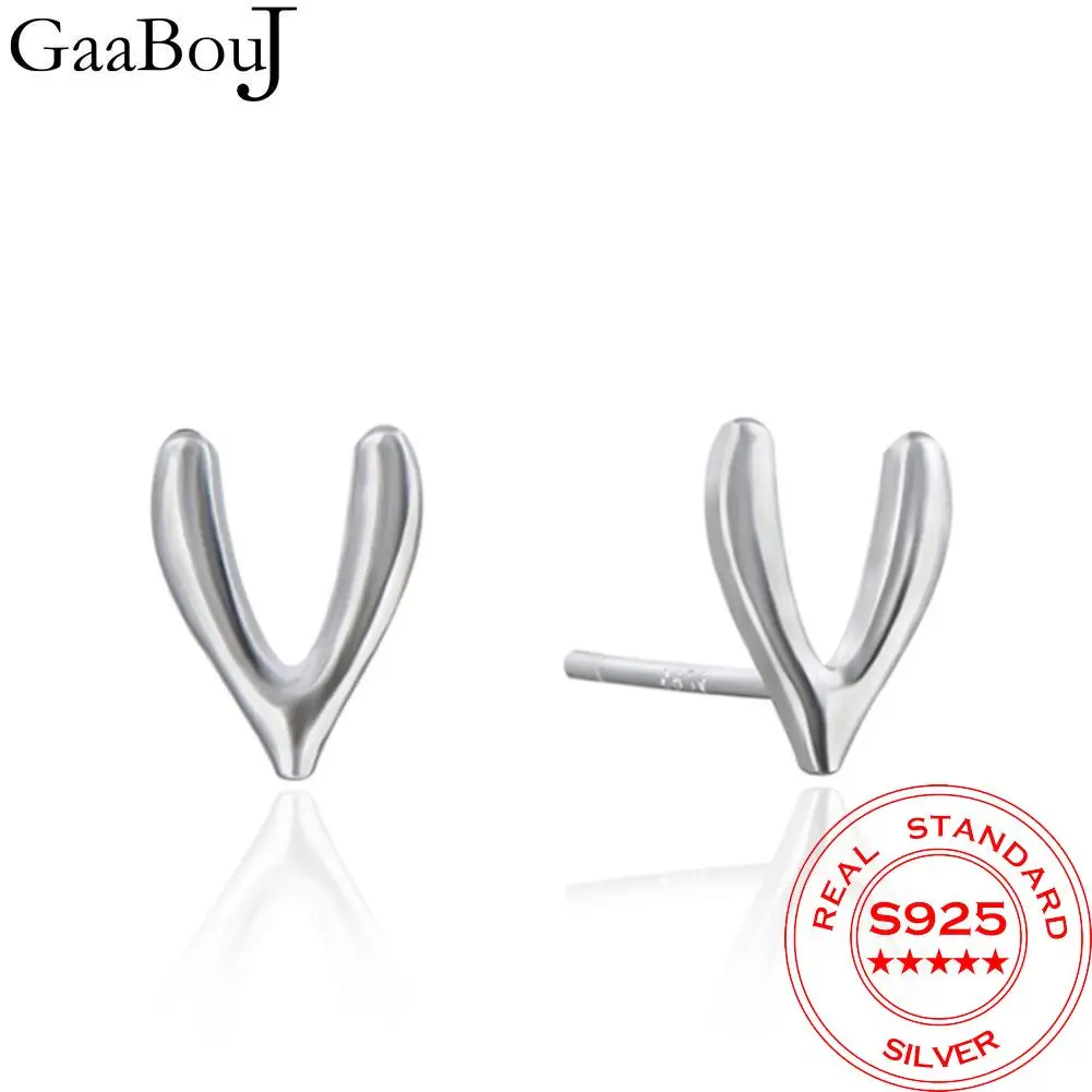 

GaaBou Real 925 Sterling Silver Earrings for Women Fashion Jewelry 2020 Geometry Earrings Trend Korean Femme Fine Jewelry