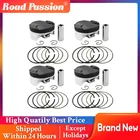 Запчасти для мотоцикла Road Passion, 4 комплекта, комплект поршневых колец 75  75,5 мм для HONDA CBR1000RR Fireblade 2004-2007