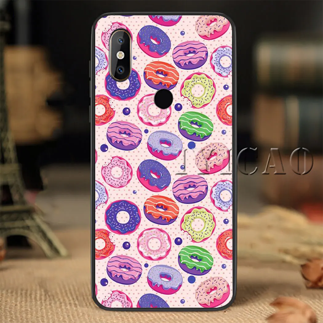 Картофель фри пончики пицца Еда Мягкий силиконовый чехол для Xiaomi Redmi 5 6 7 4A 5A 7A 8A 4X 6A